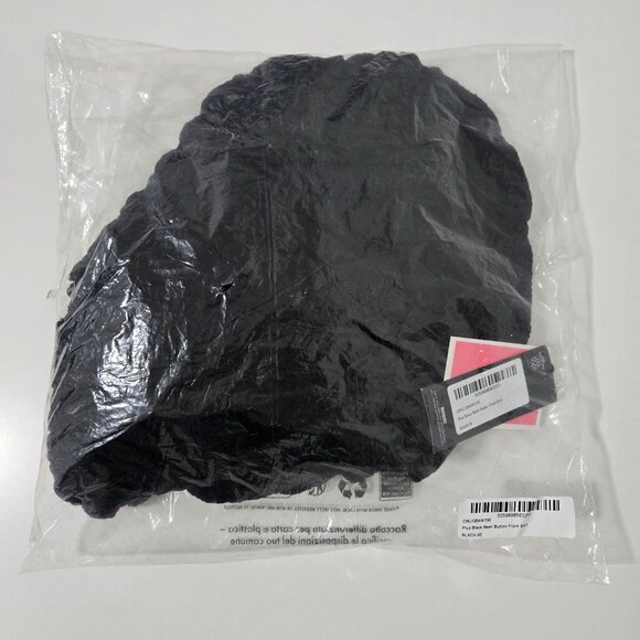 PrettyLittleThing Plus Black Mesh Button Front Shirt - Size UK 20 (US 16) - Picture 3 of 7